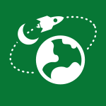 moon and rocketship icon