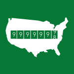 USA mileage icon