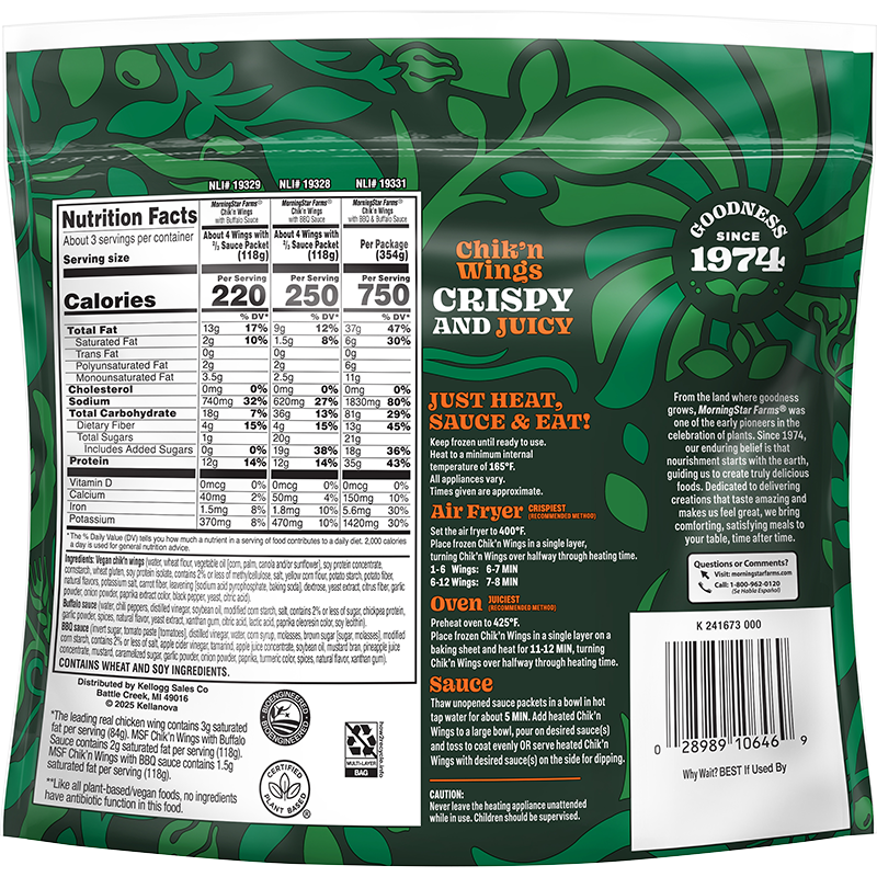 Back of the packaging