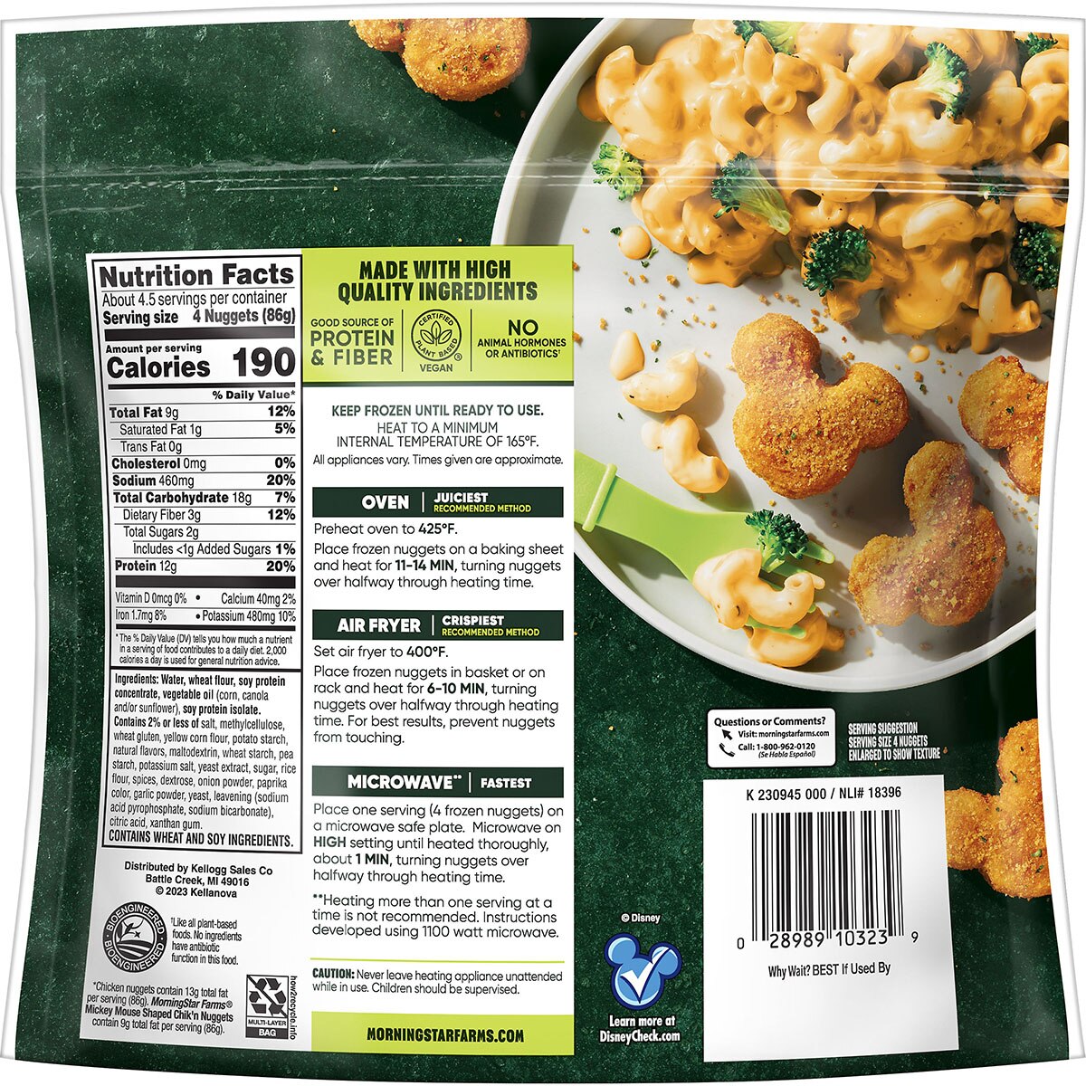 Back of the packaging