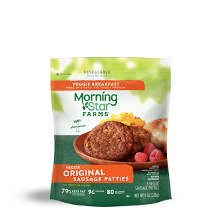 Morningstar Farms Veggie Original Sausage Patties Packaging